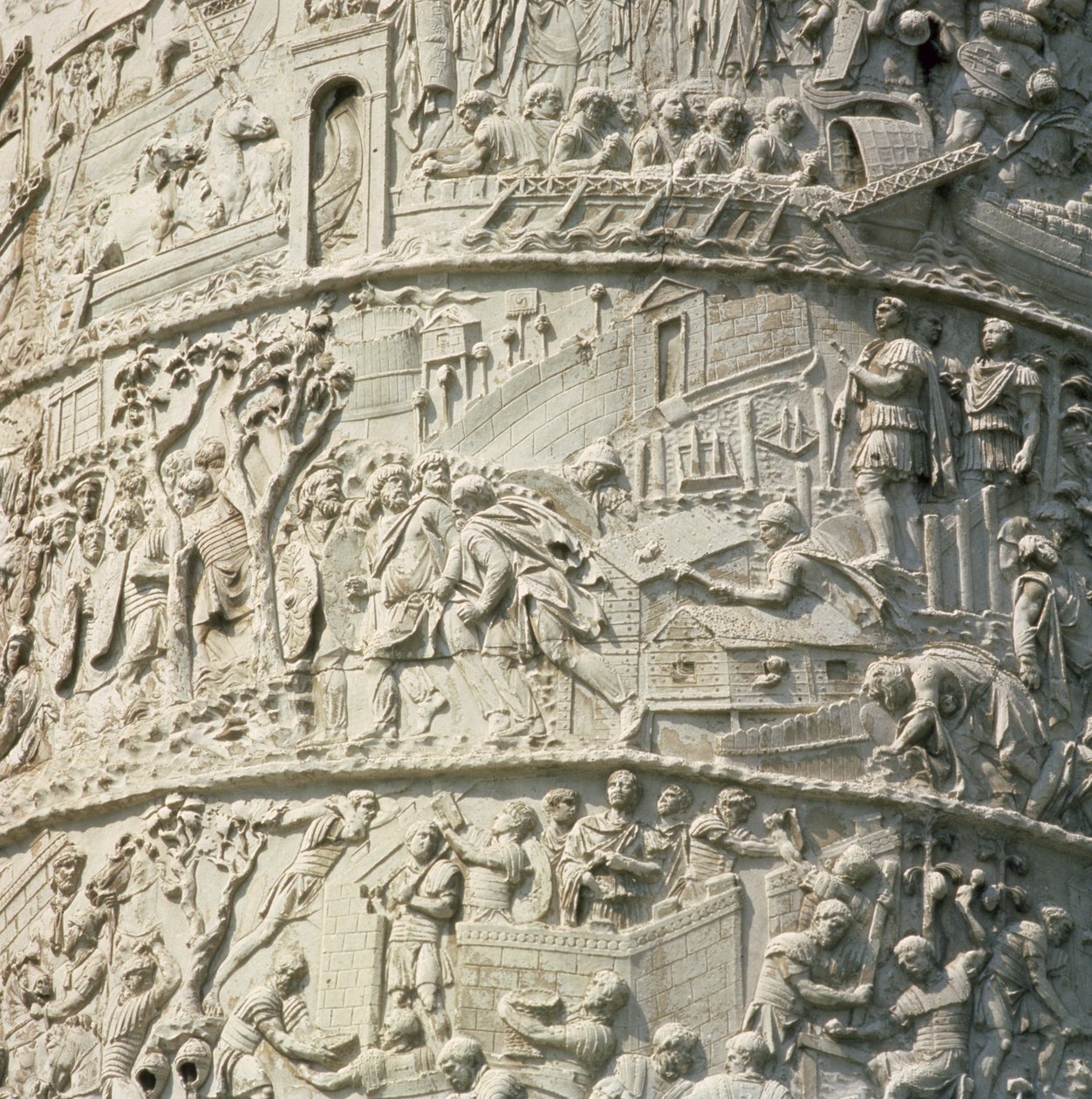 Detalje fra Trajans søjle, 113 e.Kr af Unbekannt Unbekannt