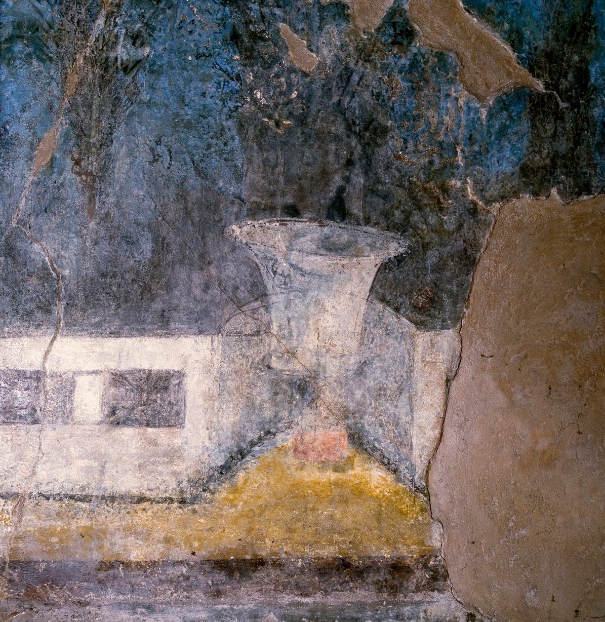 Detalje af en fresco af Unbekannt Unbekannt
