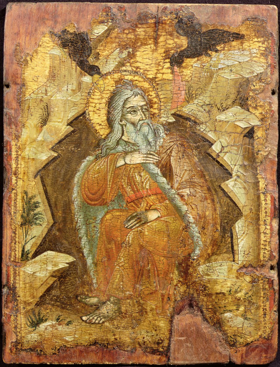 Elias ved bækken Cherith, makedonsk, ca. 1700 af Unbekannt Unbekannt