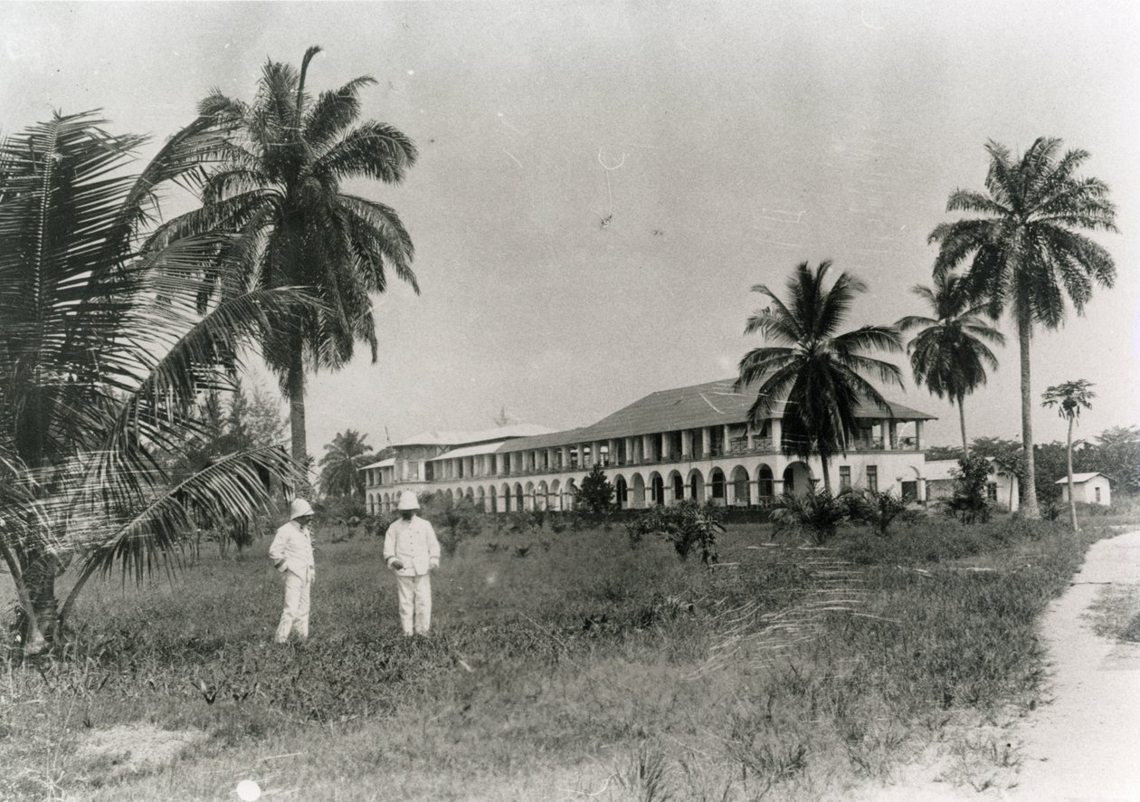Europæisk hospital i Douala, Cameroun, ca. 1910 af Unbekannt Unbekannt