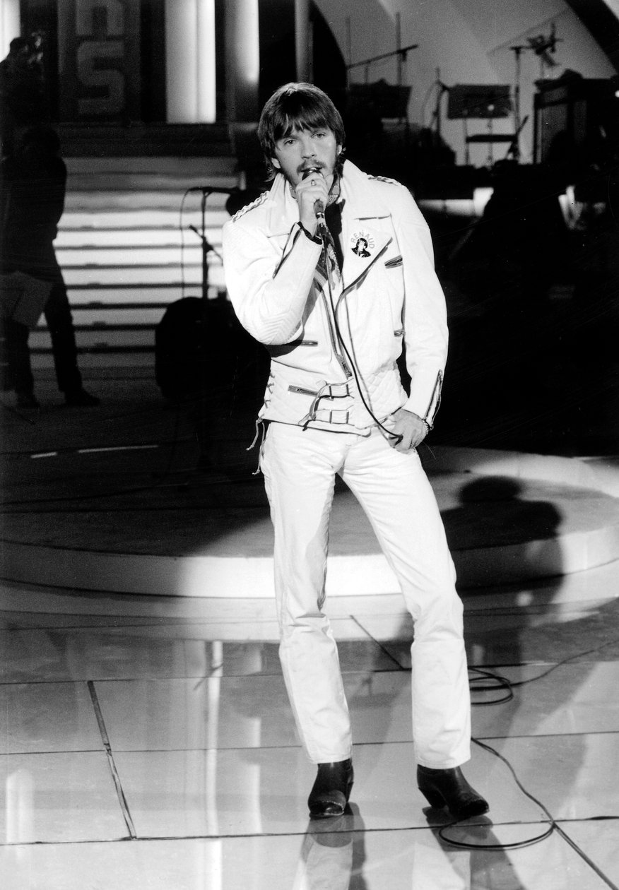 Den franske sanger Renaud Renaud i tv-programmet 23. januar 1981 af Unbekannt Unbekannt