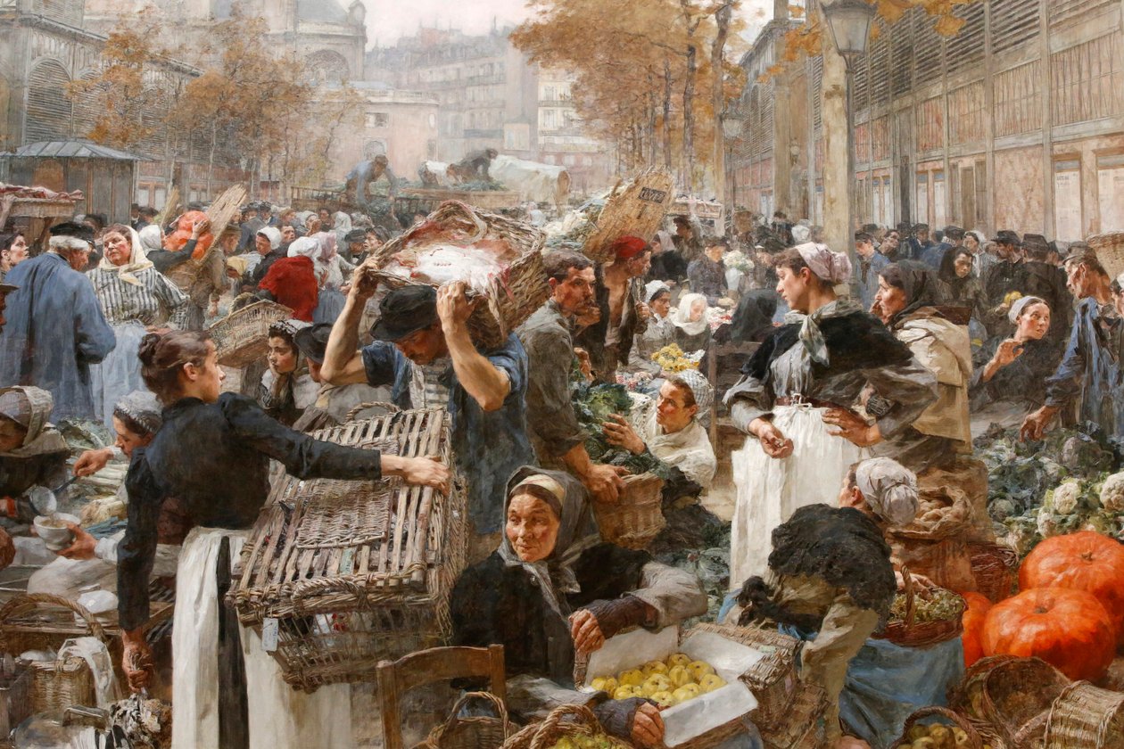 Leon Lhermite, Les Halles af Unbekannt Unbekannt