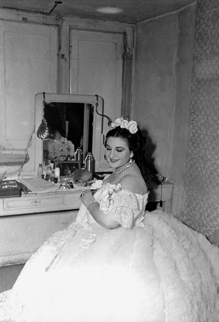 Maria Callas i "La Traviata", Parma, 1951 af Unbekannt Unbekannt