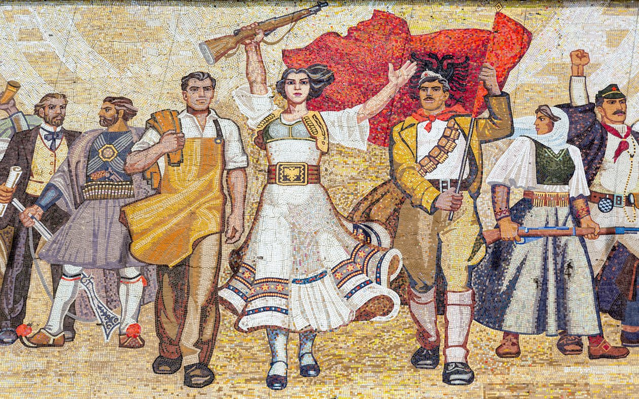 Mosaik af albansk historie, Tirana, Albanien af Unbekannt Unbekannt