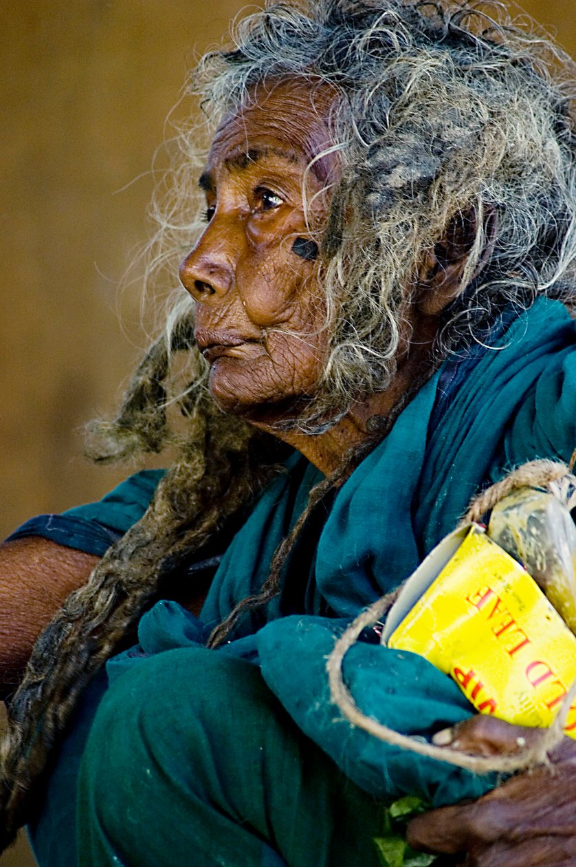 Portræt af Lakshmi Buri, Bejnaar Living So Batiaghata Bazar, Khulna. Bangladesh. 3. oktober til 07. af Unbekannt Unbekannt