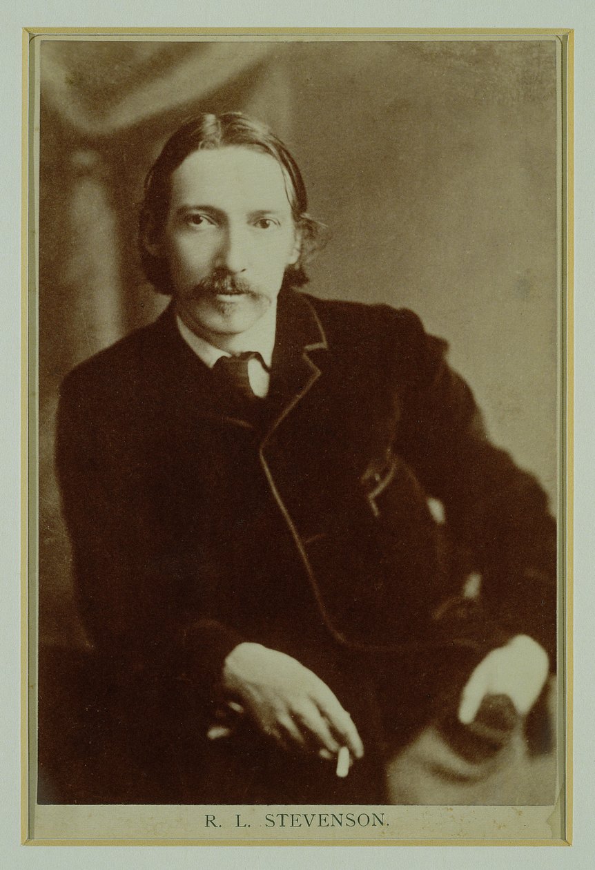 Portræt af Robert Louis Balfour Stevenson af Unbekannt Unbekannt