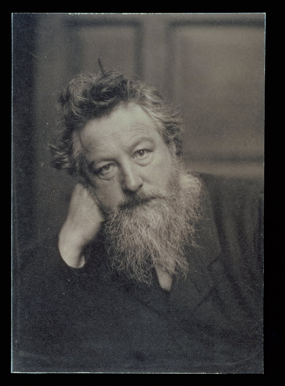Portrætfoto af William Morris af Unbekannt Unbekannt
