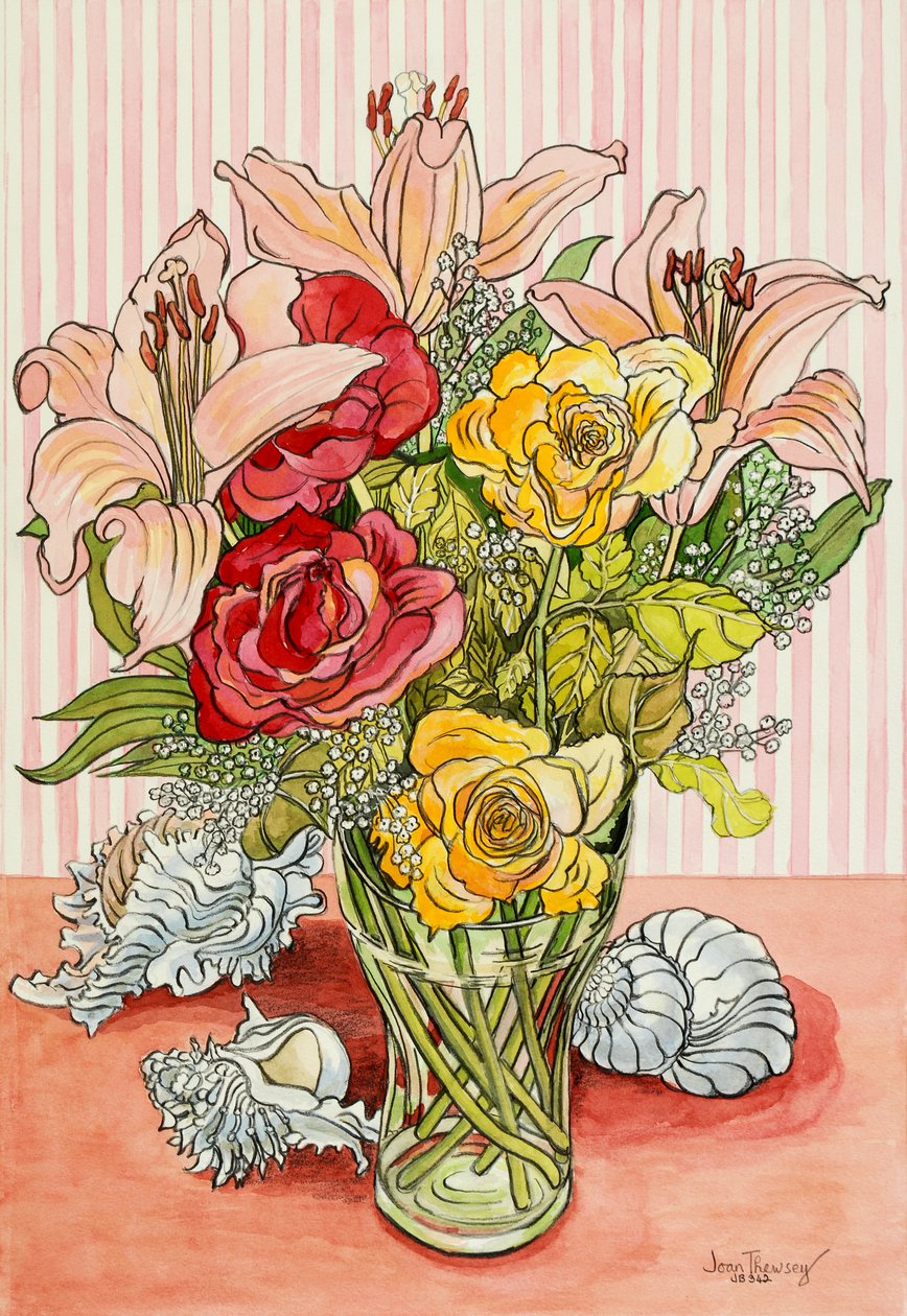 Roses, Lillies and Shells, 2008, af Unbekannt Unbekannt