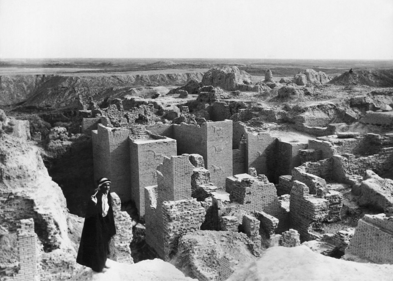 Ruins Of Babylon, Babylon, Irak, 25. april 1932 af Unbekannt Unbekannt