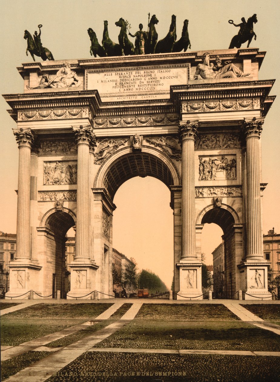 Fredsbuen, Milano, Italien, c.1890-c.1900 af Unbekannt Unbekannt
