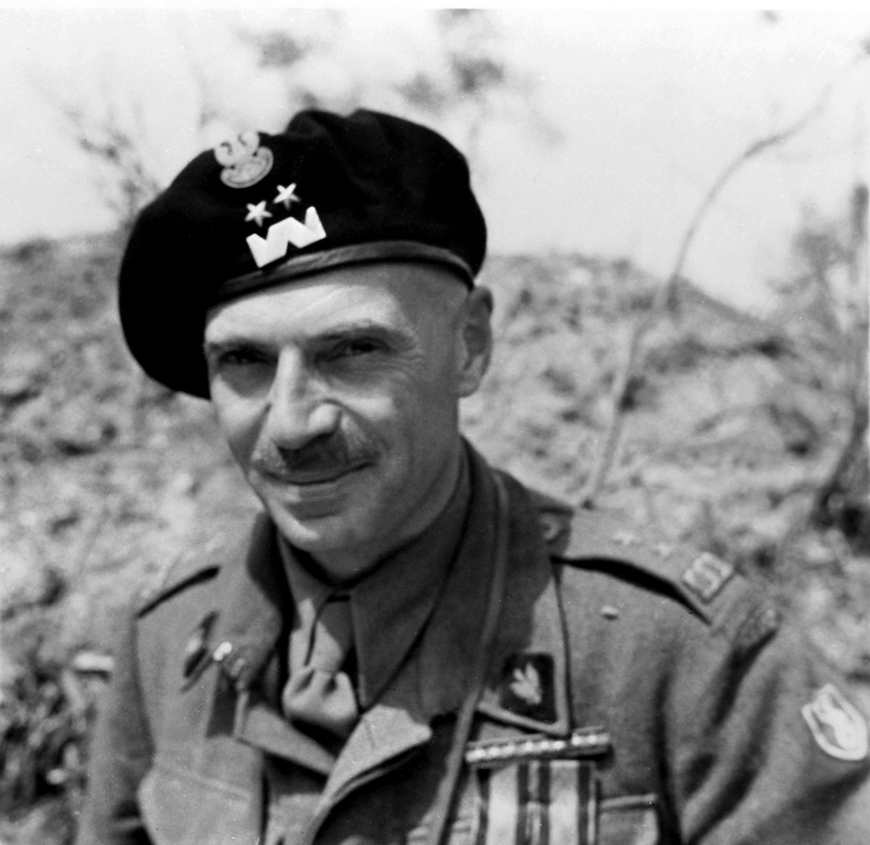 Slaget ved Cassino: General Wladyslaw Anders, april 1944 af Unbekannt Unbekannt