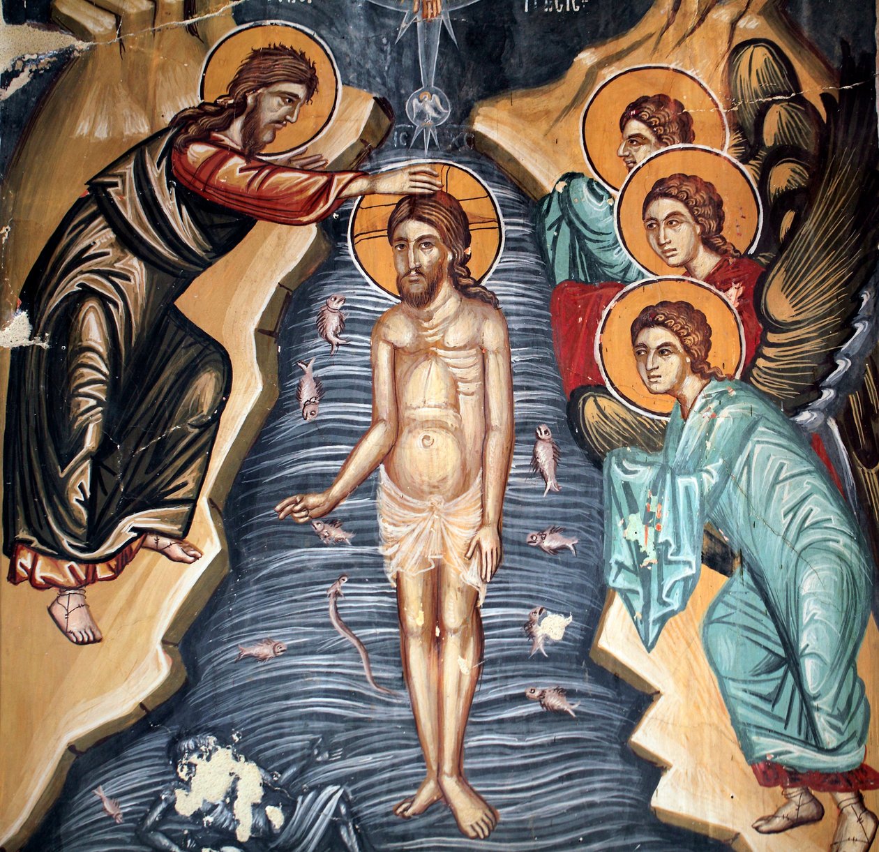 Den byzantinske fresco fra det 15. århundrede af Unbekannt Unbekannt