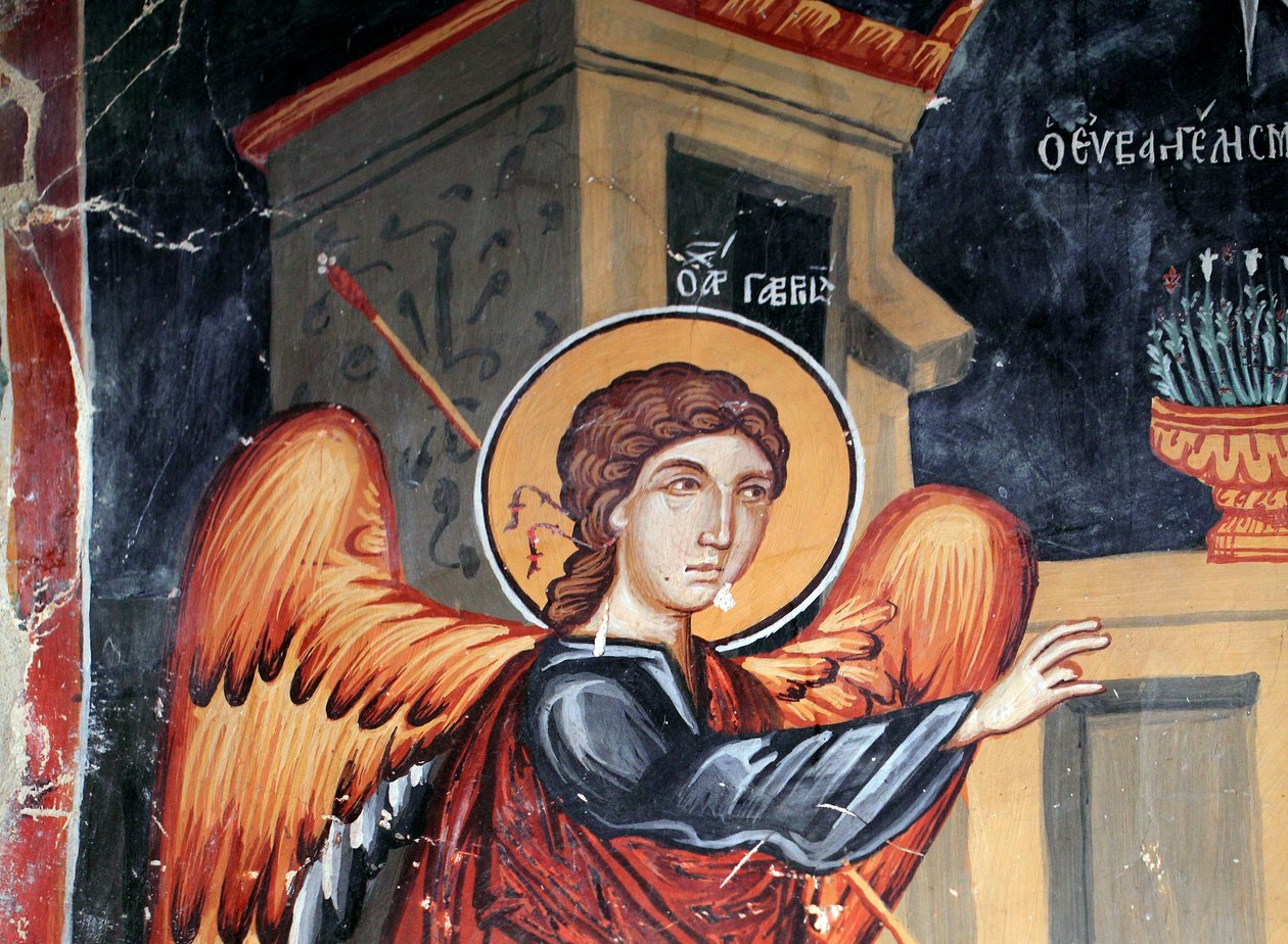 Den byzantinske fresco fra det 15. århundrede af Unbekannt Unbekannt