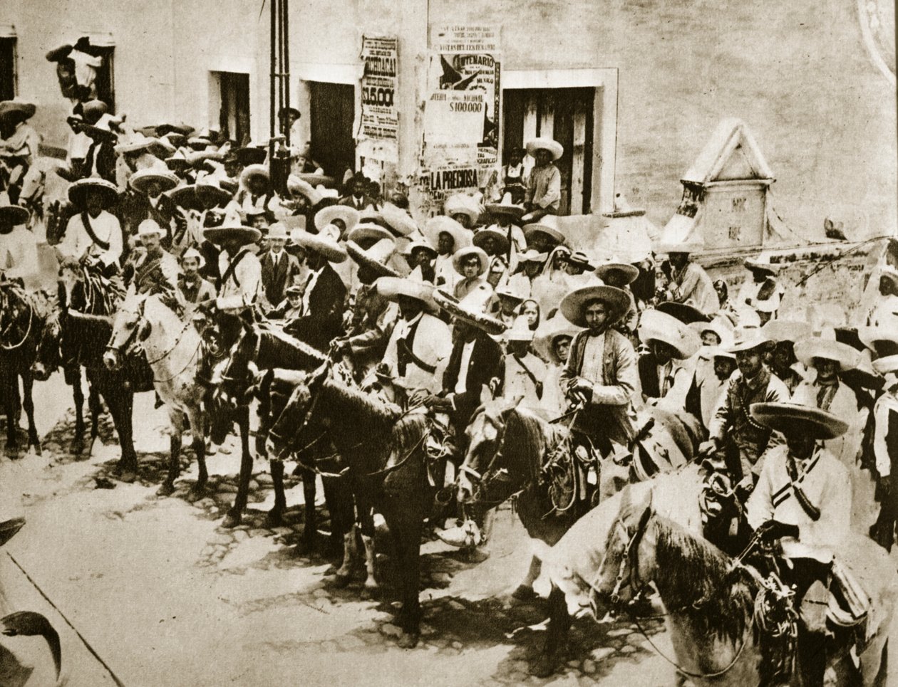 Zapata og hans mænd, 1910 af Unbekannt Unbekannt