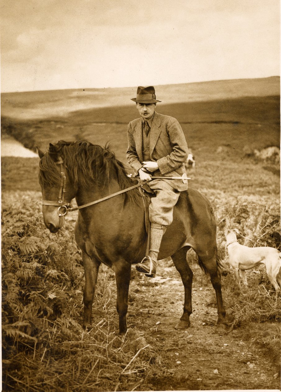 10. hertug af Devonshire til hest på Bolton Moor, slutningen af 1940