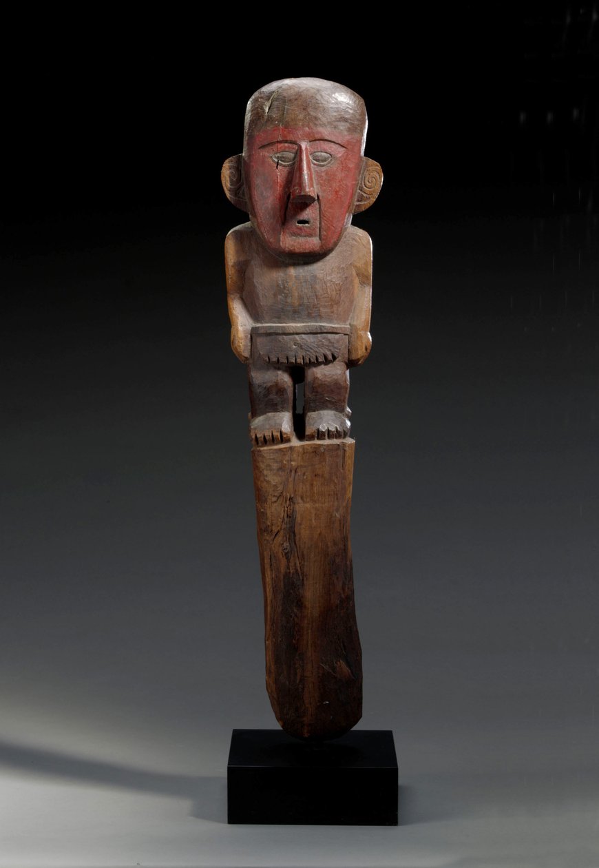 En figurtusch af Chimu-træ, ca. 1100-1400 af Unbekannt