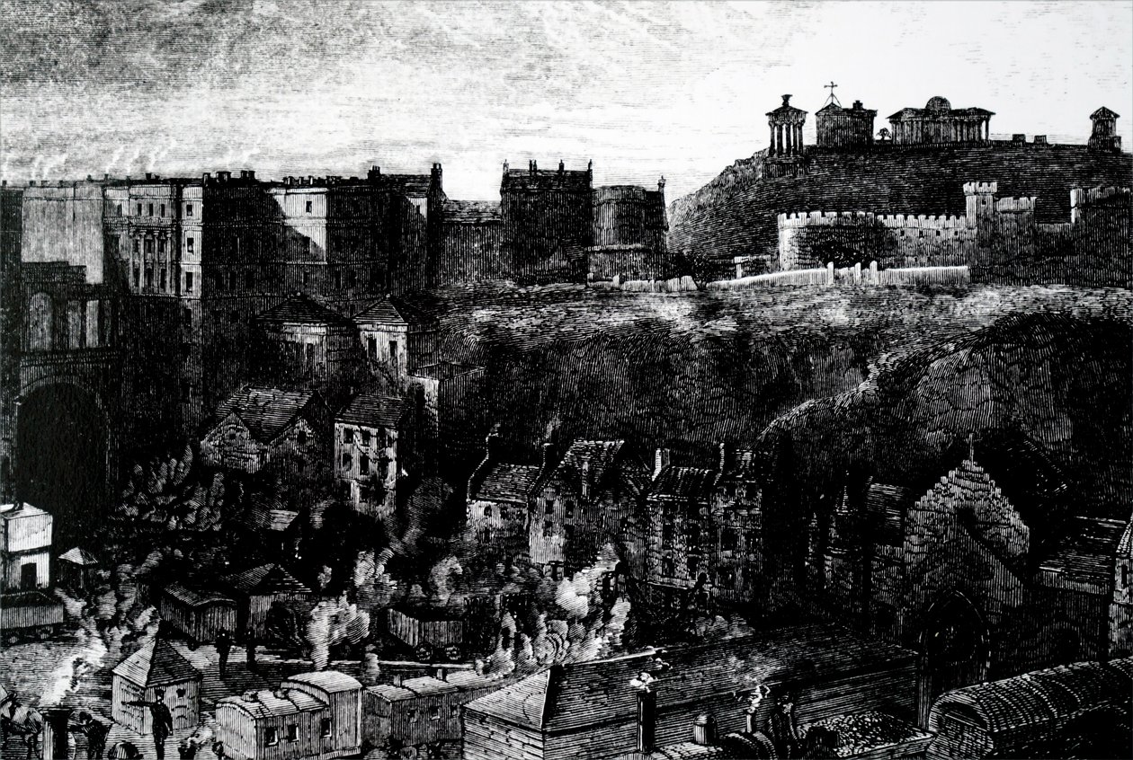 Udsigt over Edinburgh af Unbekannt