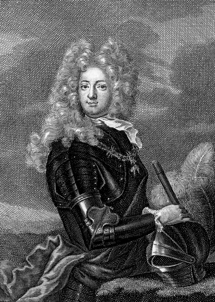 Adrien Maurice greve af Ayen 1678-1766 , 3. hertug af Noailles (kobberstik) af Unbekannter Künstler