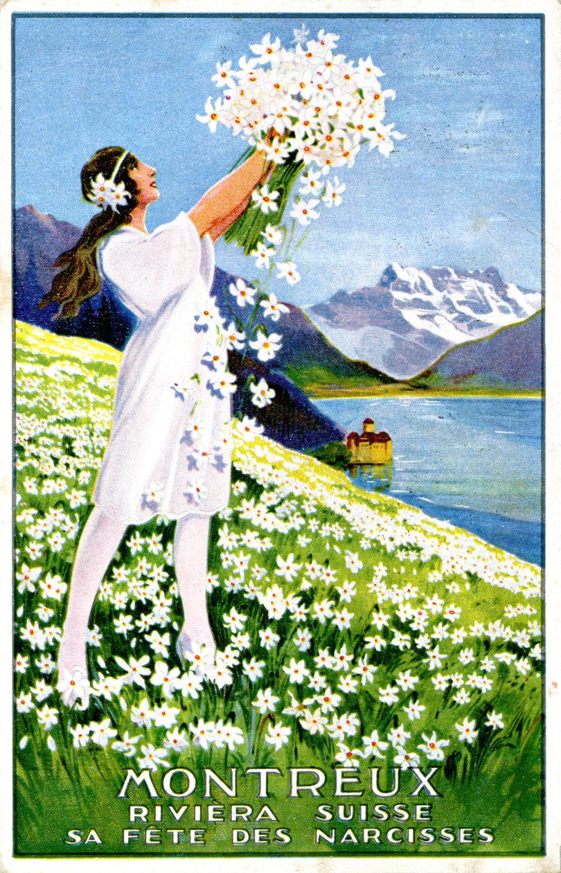 Annonce for Montreux Narcissus Festival af Unbekannter Künstler