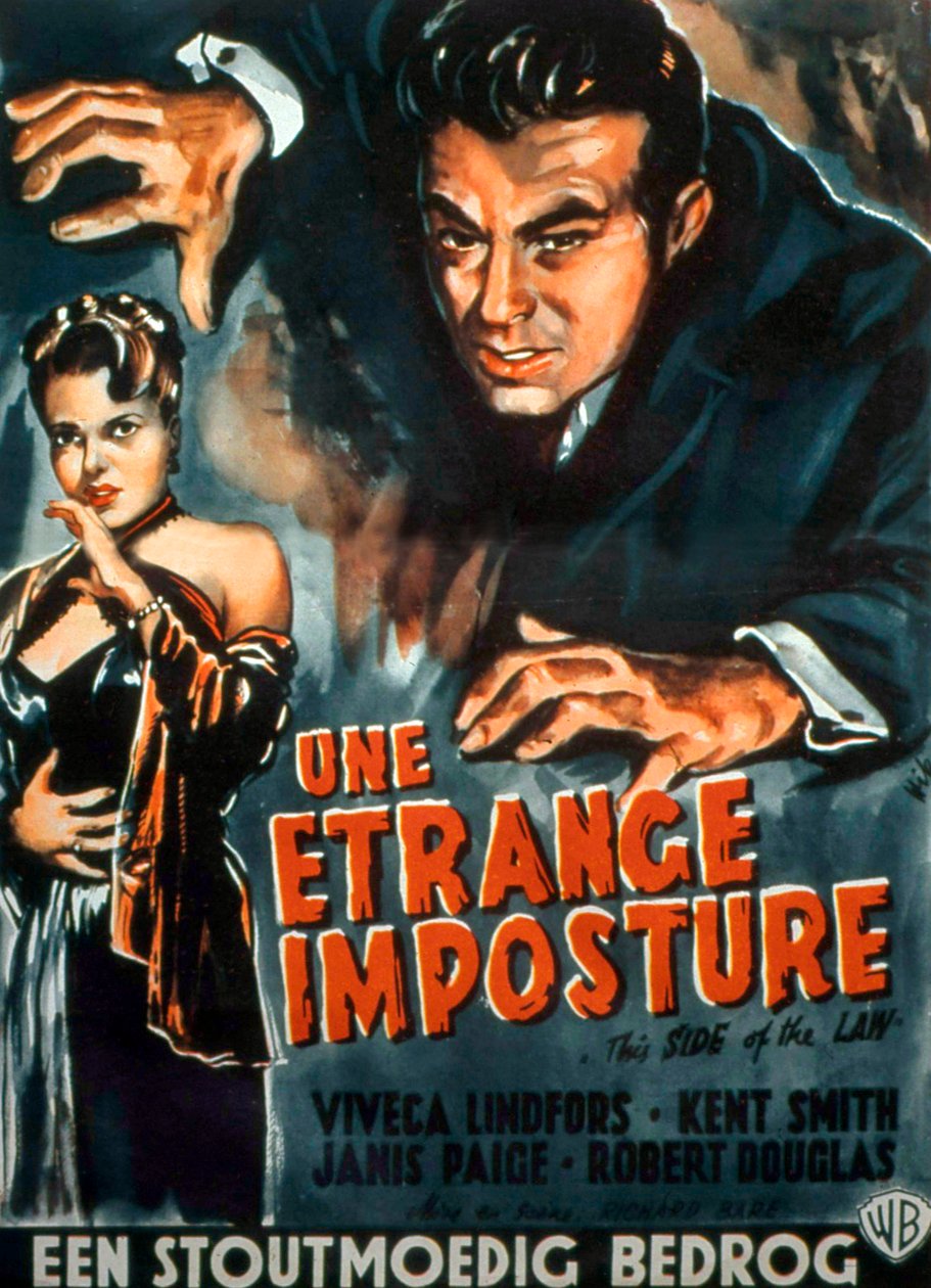 Denne side af loven filmplakat af RichardBare med Viveca Lindfors og Kent Smith 1950 af Unbekannt