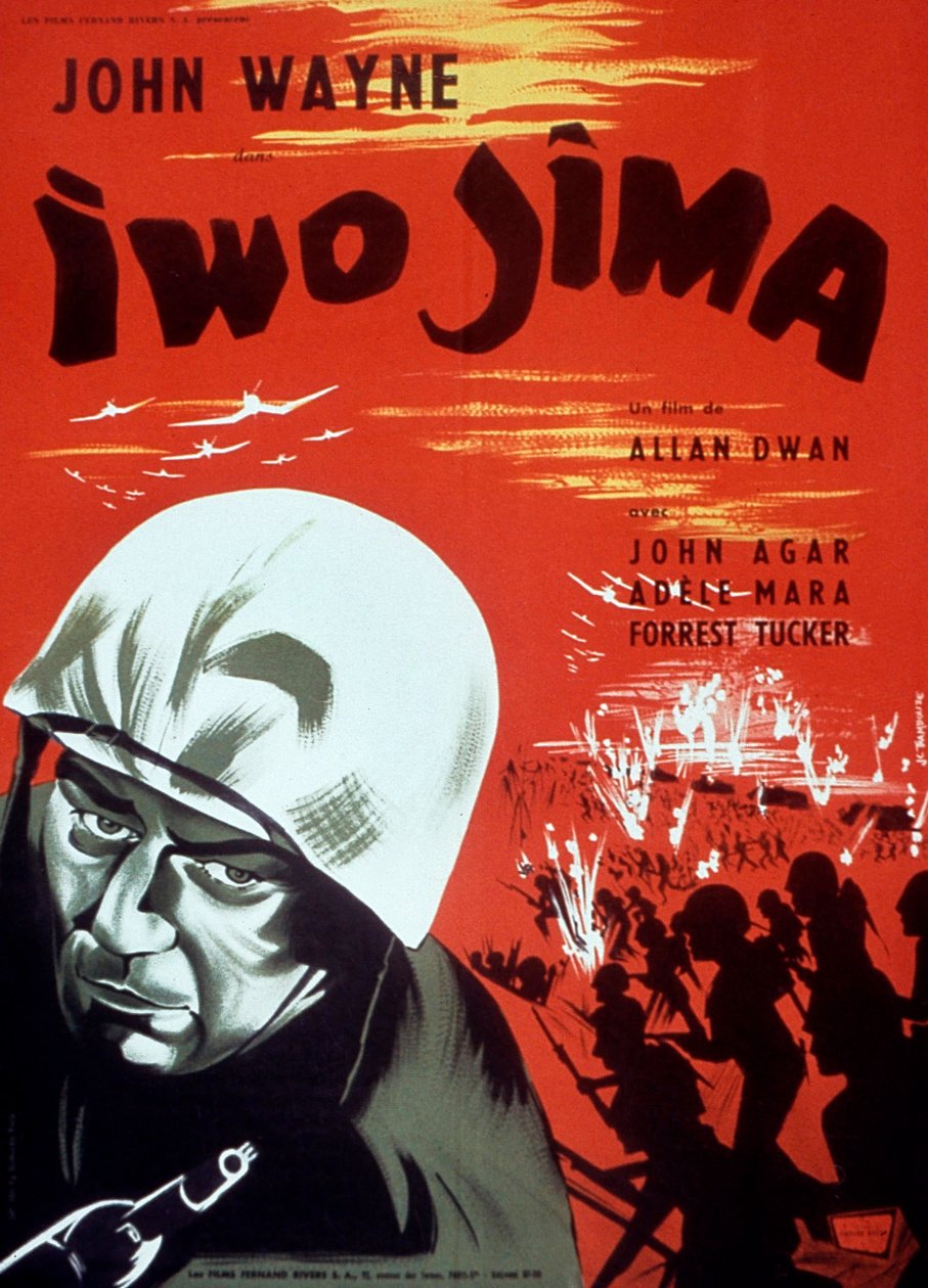 Plakat af filmen Iwo Jima af AllanDwan med John Wayne 1949 af Unbekannt