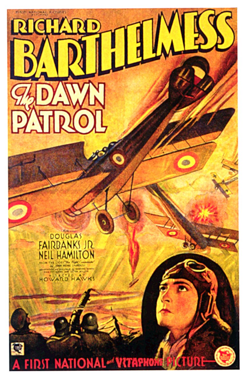 Dawn Patrol filmplakat THE DAWN PATROL instrueret af HowardHawks med Richard Barthelmess af Unbekannt