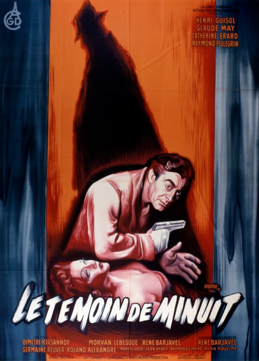Filmplakat The Midnight Witness Dimitri Kirsanoff 1953 af Unbekannt