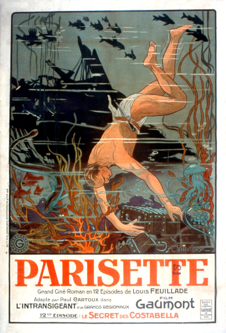 Plakat af filmen Parisette af Louis Feuillade 1921 stumfilm stumfilm af Unbekannt