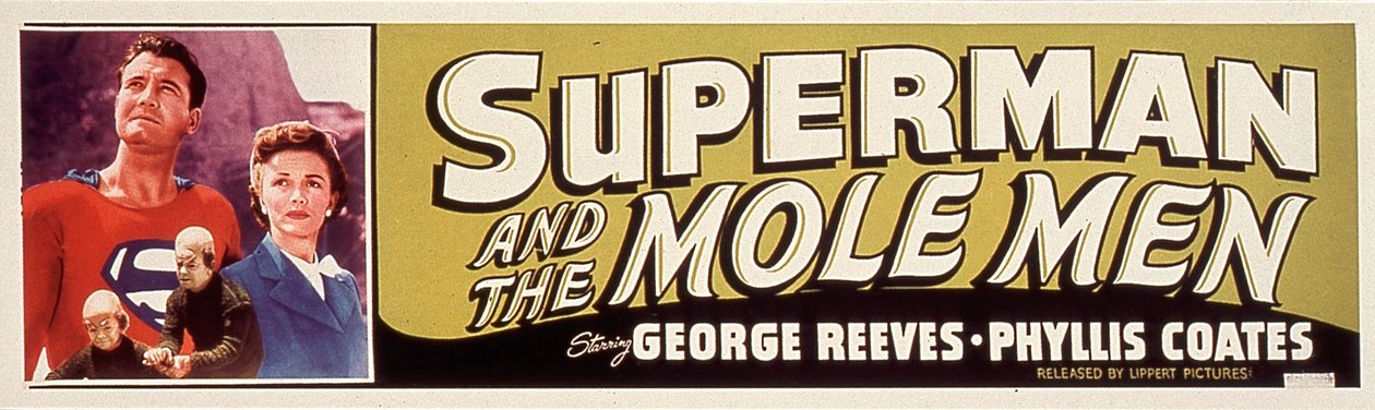 SUPERMAN AND THE MOLE MEN filmplakat instrueret af LeeSholem med Phyllis Coates, George Reeves 1951 af Unbekannt