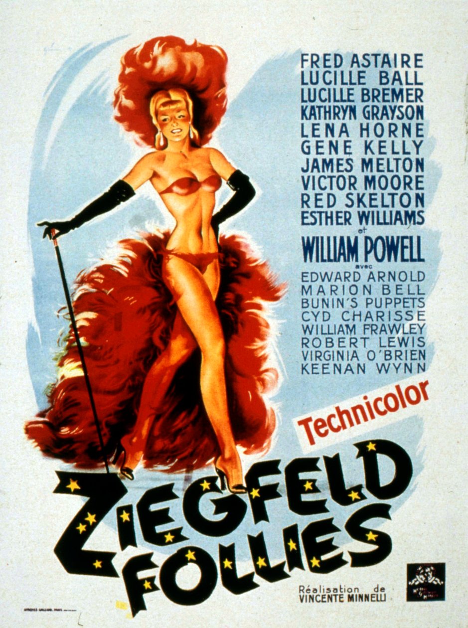 ZIEGFELD FOLLIES filmplakat instrueret af LemuelAyers med Lucille Ball af Unbekannt