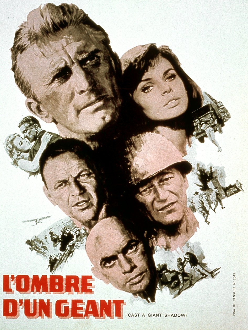 Casting a Giant Shadow filmplakat af Melville sHavelson med Kirk Douglas Yul Brynner Frank Sinatra John Wayne og Senta Berger 1966 af Unbekannt