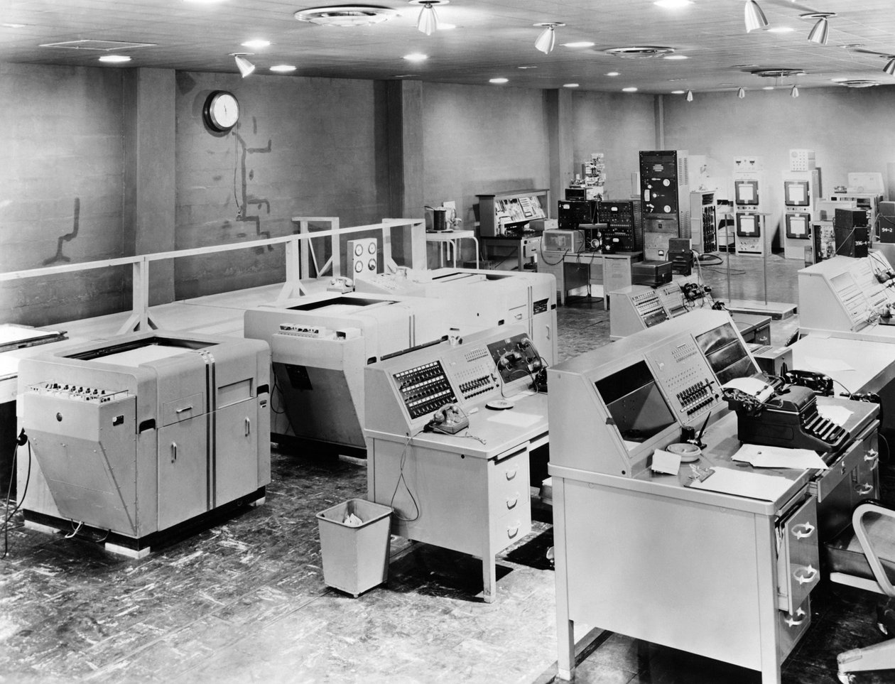 Air Force Control Room, USA, ca. 1954 (s/h-foto) af Unbekannt