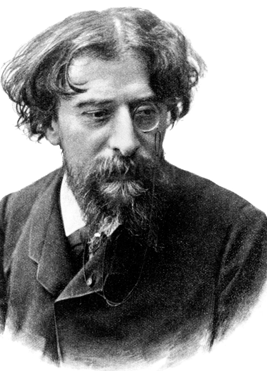 Alphonse Daudet (1840-1897) fransk romanforfatter ca. 1892 (kobberstik) af Unbekannter Künstler