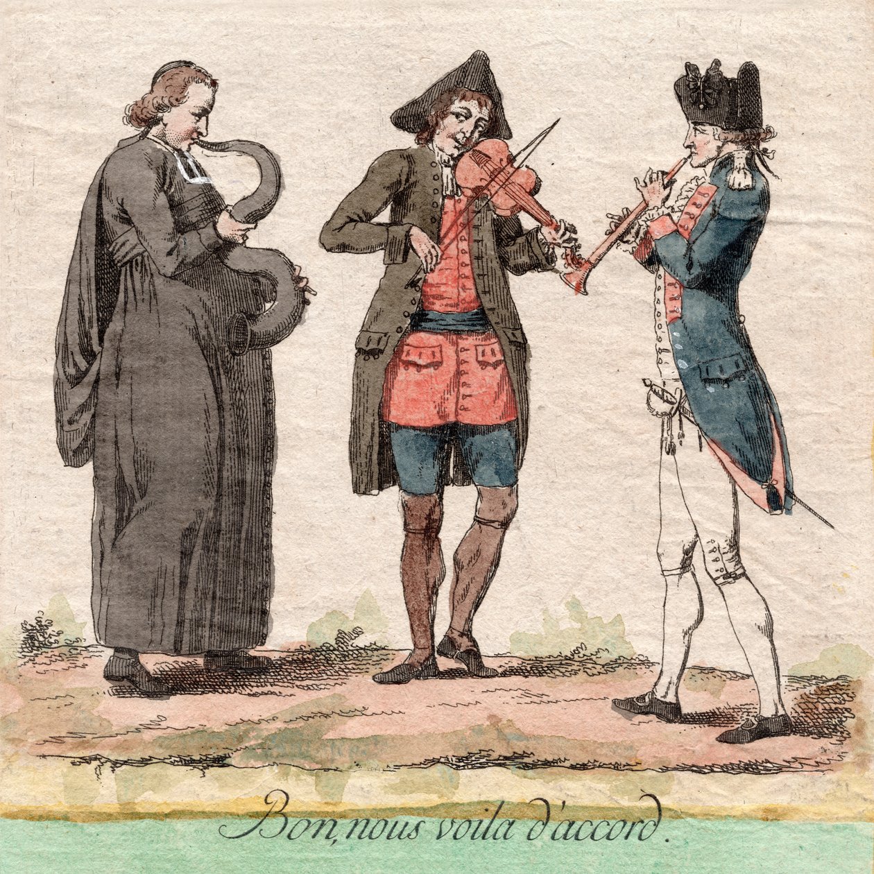 Okay, vi er okay, Frankrig, ca. 1789 (gravering) af Unbekannter Künstler