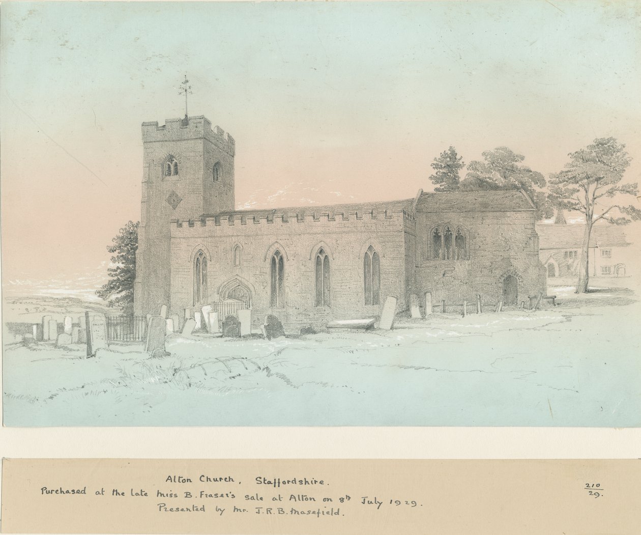 Alton Church: pencil drawing, nd [? 19th cent] dani af Unbekannt