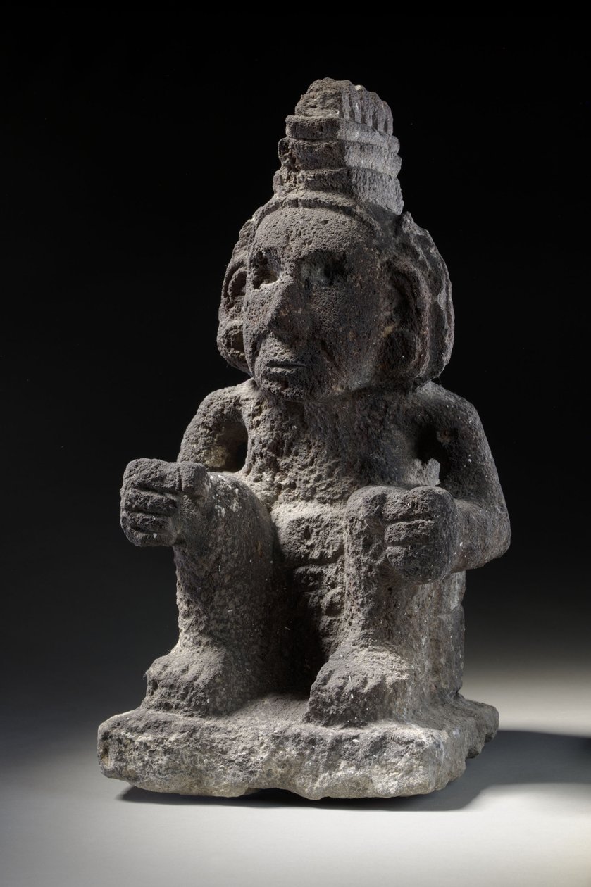 En aztekisk stenfigur af en Macuilxochitl, ca. 1200-1521 af Unbekannt