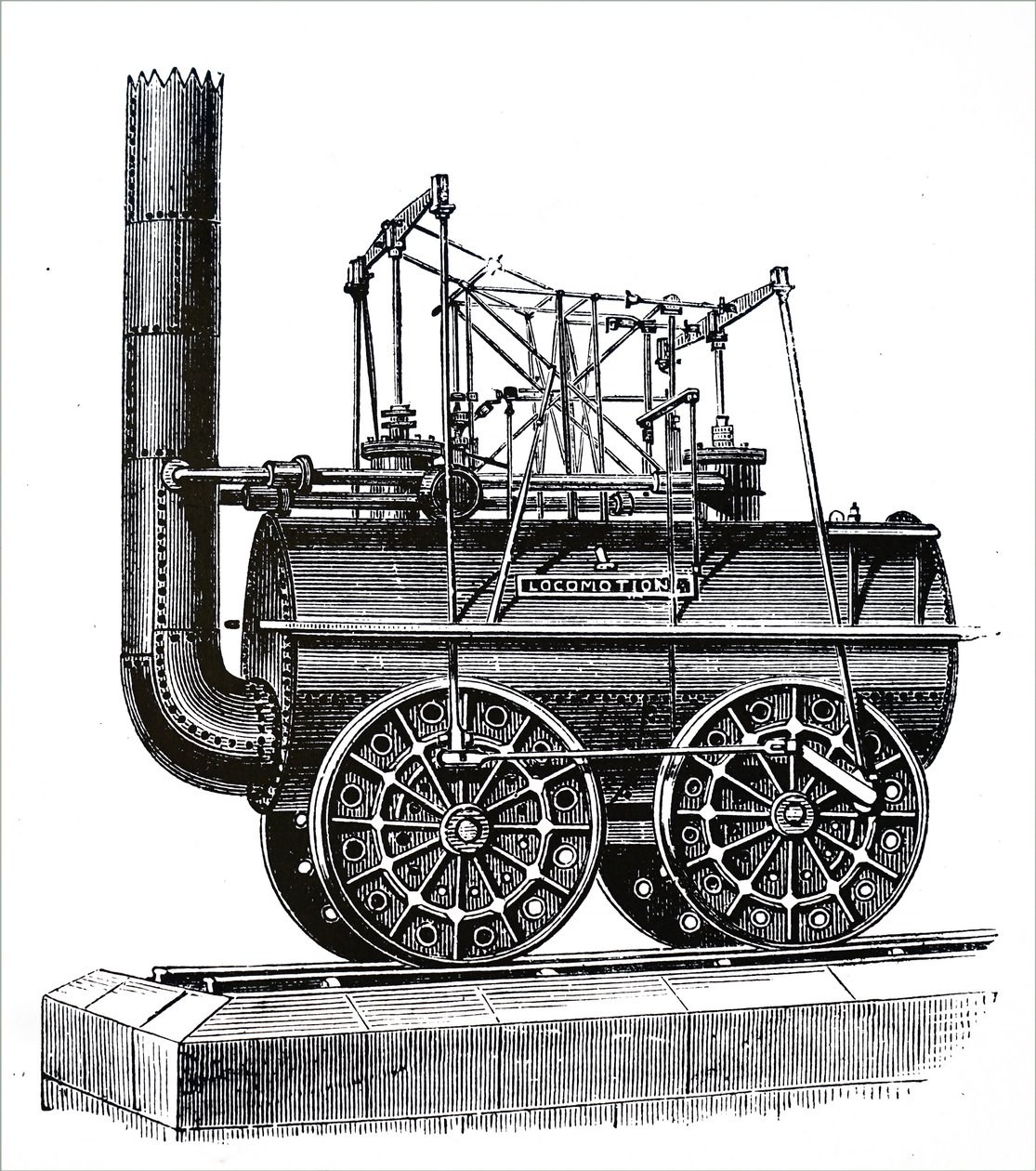Et motorlokomotiv, jeg byggede af George Stephenson af Unbekannt
