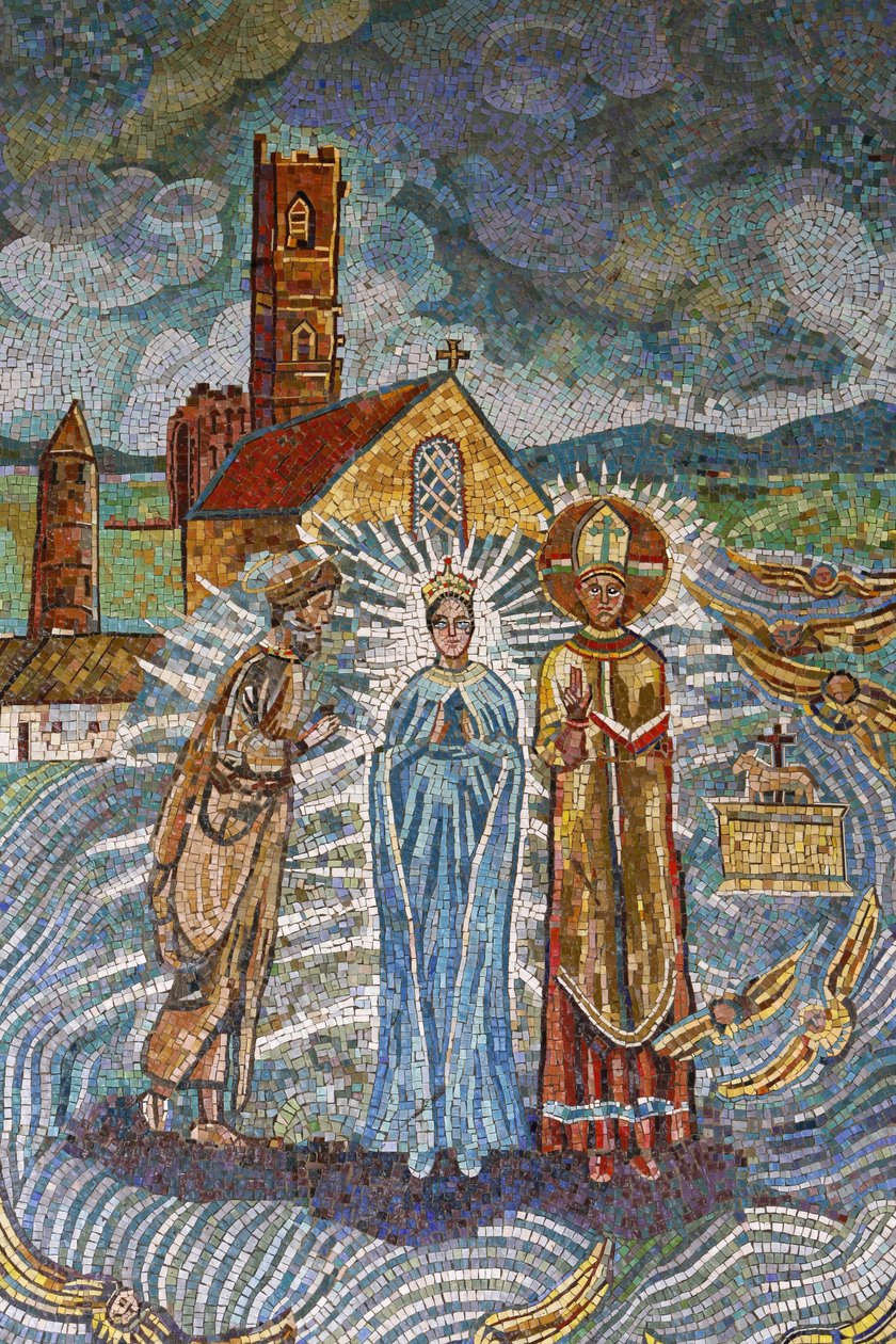 Bebudelsesbasilika: Irsk mosaik, Nazareth, Israel af Unbekannt