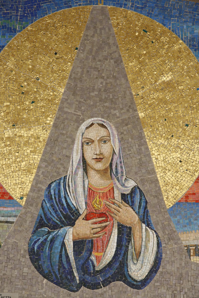 Bebudelsesbasilika: Italiensk Jomfru (Vor Frue af Tårer fra Syracuse), Nazareth, Israel af Unbekannt