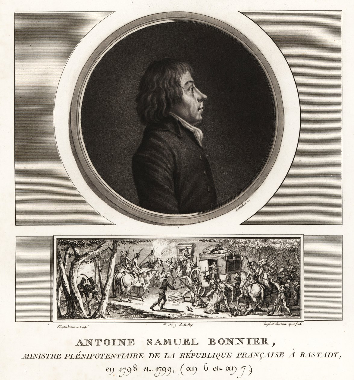 Antoine Samuel Bonnier, den franske republiks befuldmægtigede minister af Unbekannt