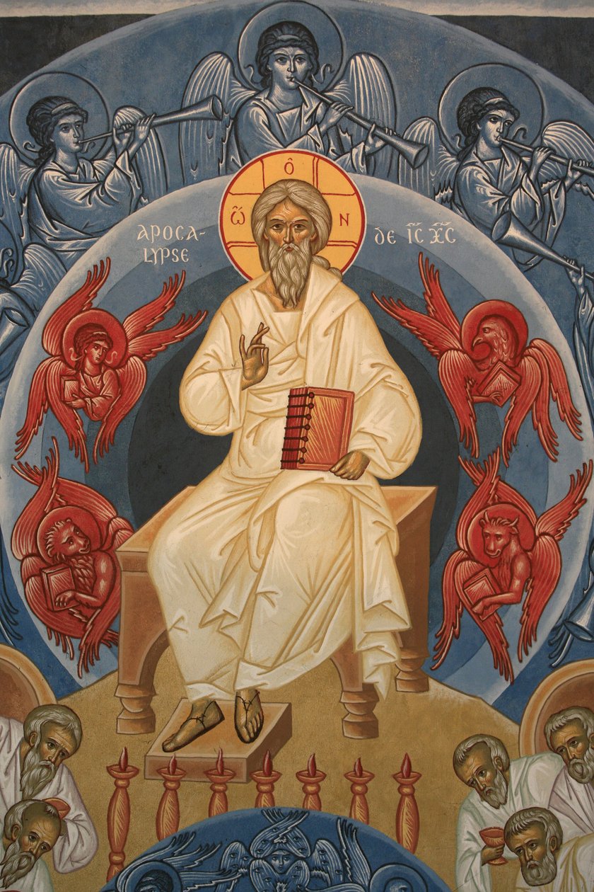 Dommedag. Saint-Antoine-le-Grand ortodokse kirke Saint-Laurent-en-Royans Frankrig af Unbekannt