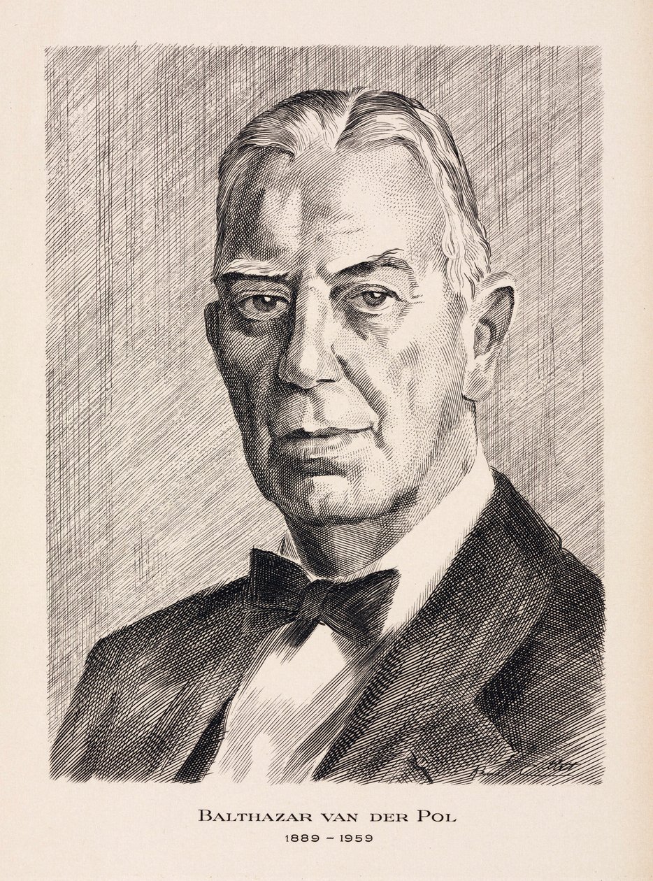 Balthazar van der Pol, hollandsk elektroingeniør, ca. 1930