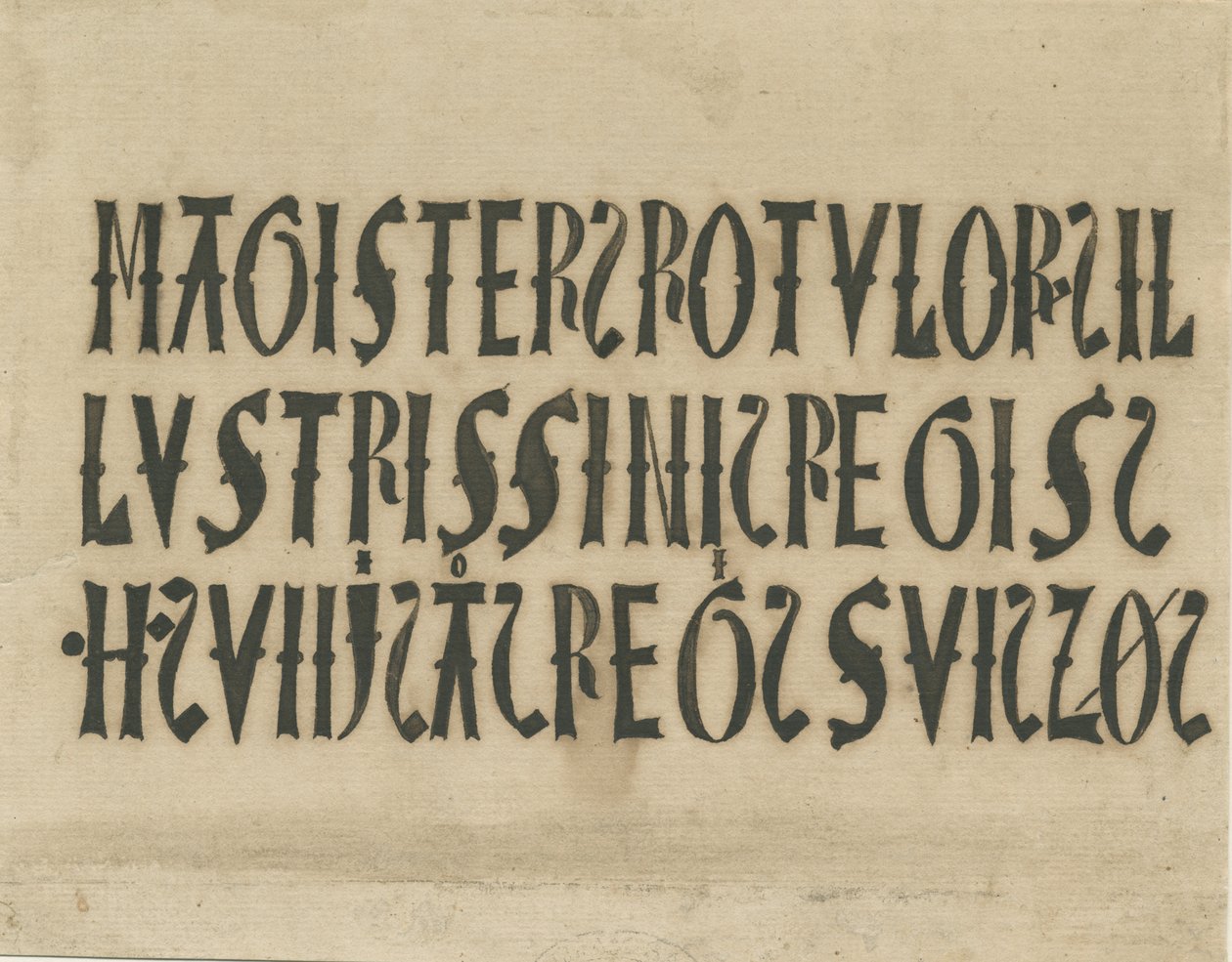 Barton under Needwood Church - inskriptioner: blækfaksimile og [?1700-tallet] af Unbekannt