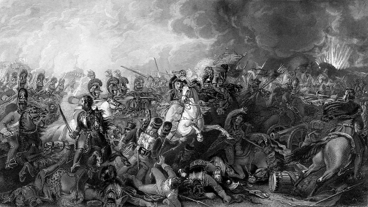 Slaget ved Waterloo af Unbekannter Künstler