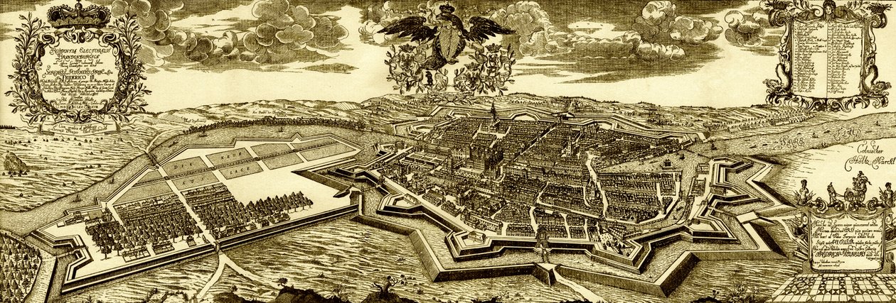 Berlin og omegn i slutningen af det 17. århundrede. af Unbekannter Künstler