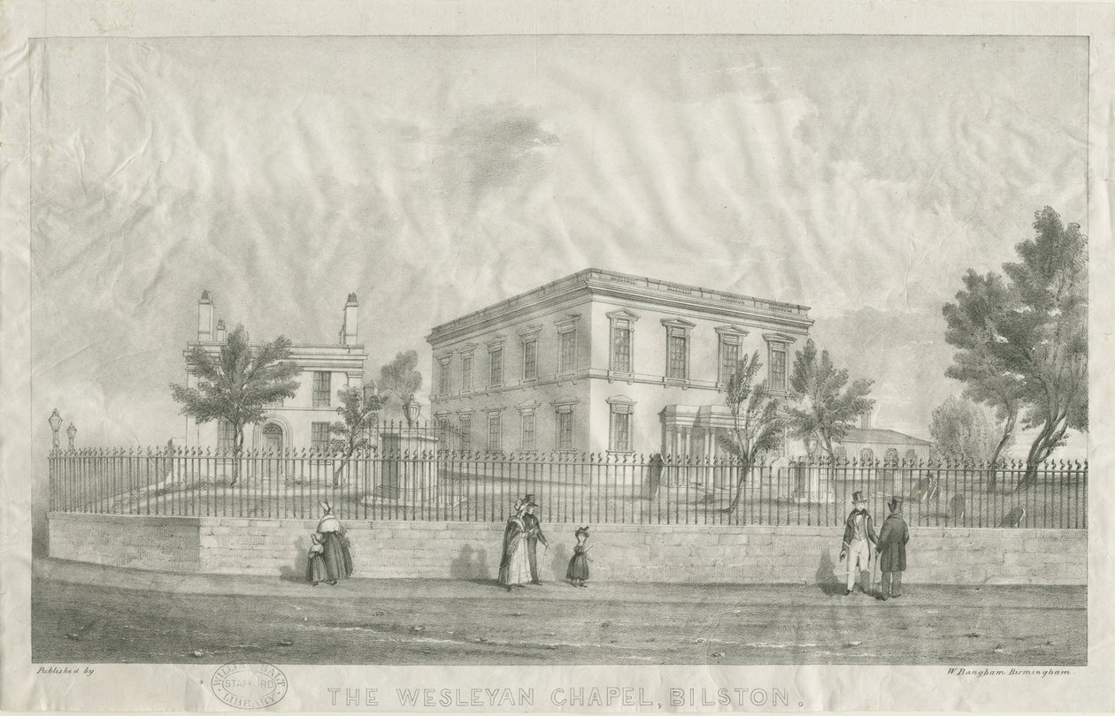 Bilston - Wesleyan Chapel: litografi, nd [?1840