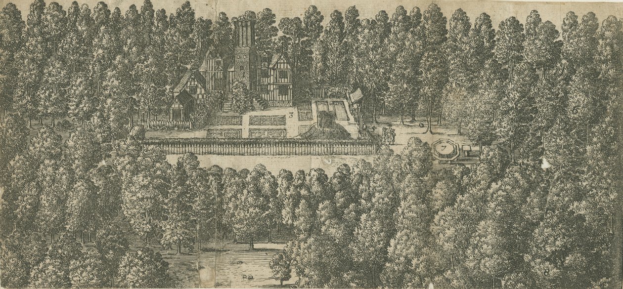 Boscobel House: gravering, og [17. århundrede] af Unbekannt