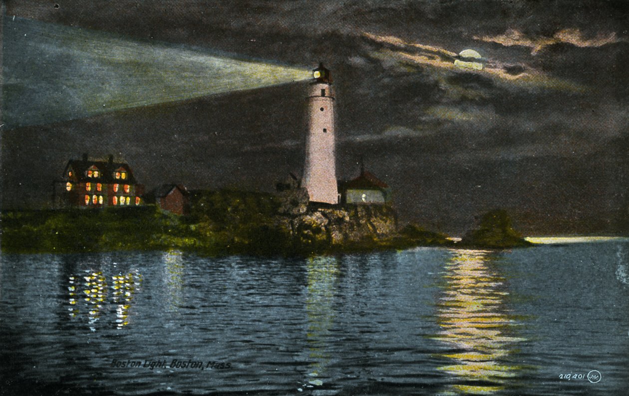 Boston: Boston Light af Unbekannter Künstler