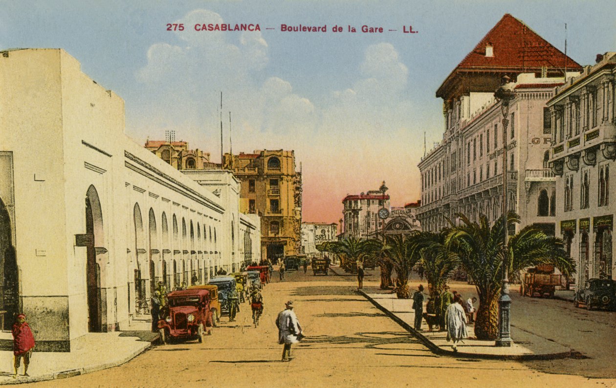 Boulevard de la Gare, Casablanca, Marokko af Unbekannter Künstler