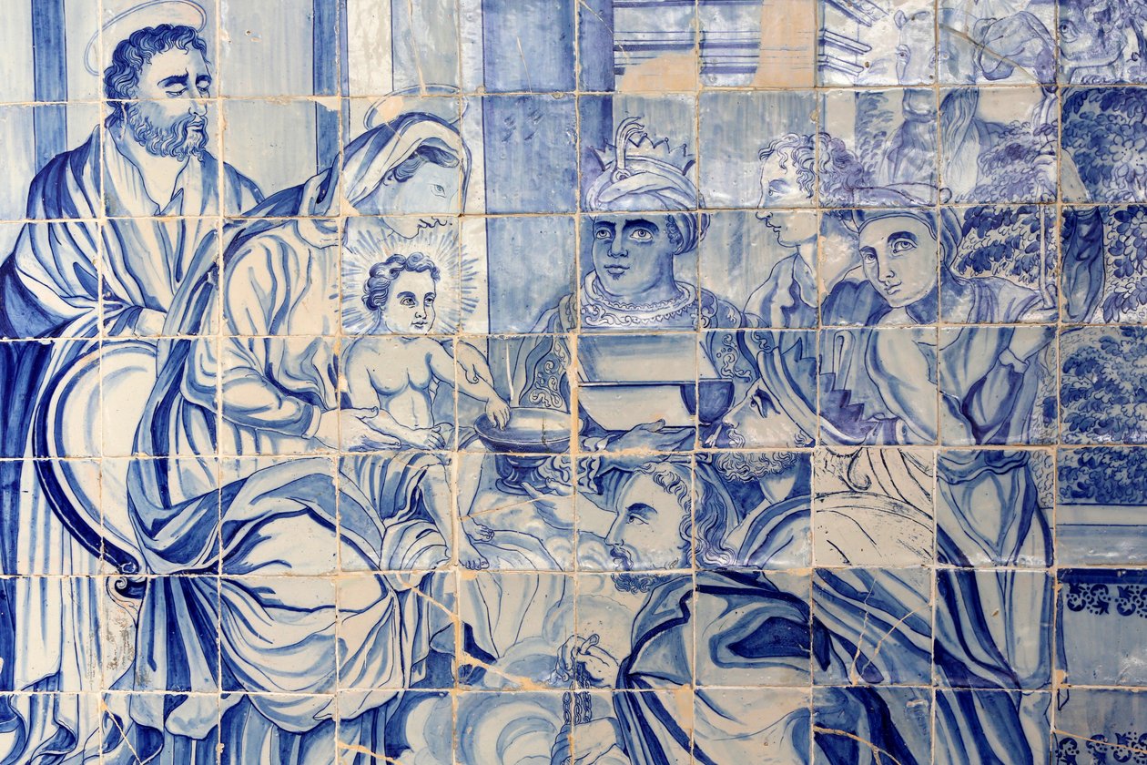 Brasilien, Bahia, Salvador: Azulejo i Bonfim kirke: Epiphan af Unbekannt